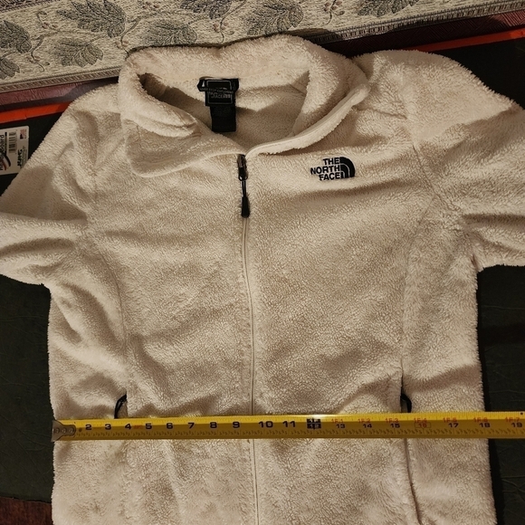 The North Face White/Off White Full Zip Fleece Jacket Womens Size M - Picture 6 of 14